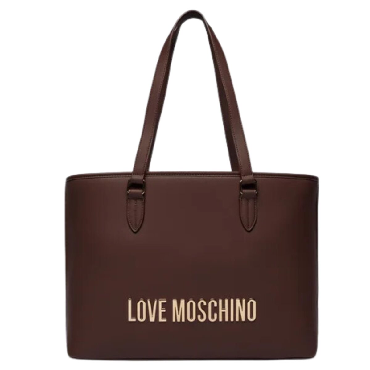 Borsa Love Moschino con logo oro