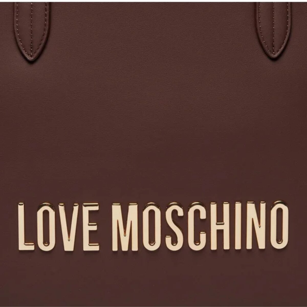 Borsa Love Moschino con logo oro