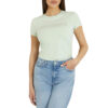 T-shirt Guess stretch logo frontale con pizzo sangallo