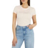T-shirt Guess stretch logo frontale con pizzo sangallo