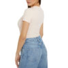 T-shirt Guess stretch logo frontale con pizzo sangallo