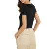 T-shirt Guess stretch logo frontale con pizzo sangallo