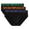 Slip 3 pack Emporio Armani in cotone organico shiny logoband ASV