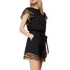 Shorts Twinset Actitude in popeline con pizzo bicolore