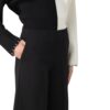 Pantaloni Twinset cropped con inserti in pizzo