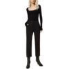 Pantaloni Twinset cropped con bottoni