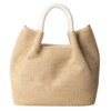 Borsa Twinset Milano tote in paglia logo
