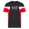 T-shirt EA7 girocollo summer block in cotone