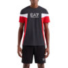 T-shirt EA7 girocollo summer block in cotone