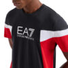 T-shirt EA7 girocollo summer block in cotone