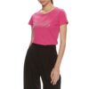 T-shirt Liu Jo logo con strass borchie
