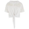 Blusa Guess crop con pizzo