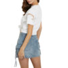 Blusa Guess crop con pizzo