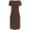 Abito Guess midi in maglia a costine