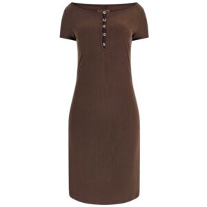 Abito Guess midi in maglia a costine