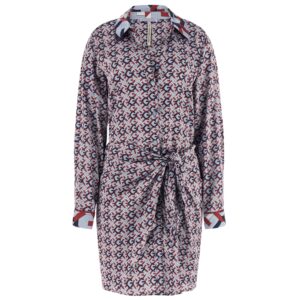 Mini abito Guess a pois in raso