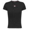 T-shirt Tommy Jeans slim badge rib tee