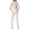 Pantaloni Twinset con cinturino in vita a t ovale e piega
