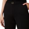 Pantaloni Twinset con cinturino in vita a t ovale e piega