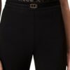 Pantaloni Twinset straight leg con cinturino oval t
