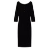 Abito Twinset Milano longuette in maglia con cut-out e borchie