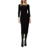 Abito Twinset Milano longuette in maglia con cut-out e borchie