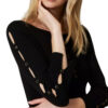 Abito Twinset Milano longuette in maglia con cut-out e borchie