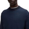 Maglione Hugo Boss regular fit in misto cotone bicolore