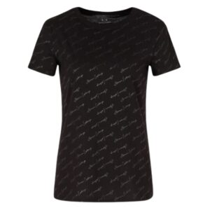 T-shirt Armani Exchange con logo all over