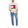 Maglione Tommy Jeans con lana e distintivo newsprint melange