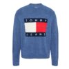 Maglione Tommy Jeans con lana e distintivo newsprint melange