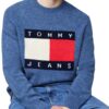 Maglione Tommy Jeans con lana e distintivo newsprint melange