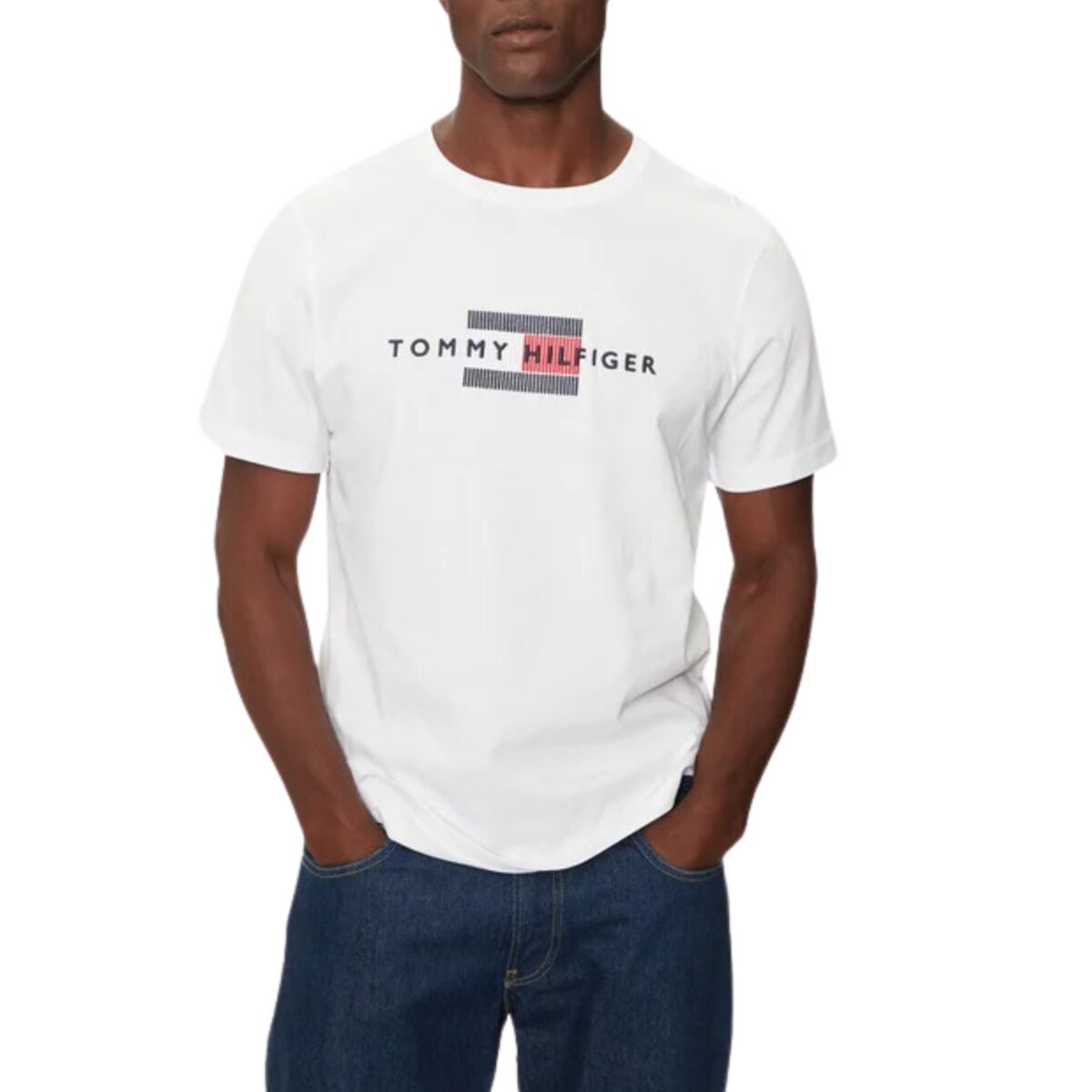 T-shirt Tommy Hilfiger con ricamo bandiera