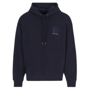 Felpa Armani Exchange con cappuccio a line in cotone organico