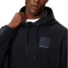 Felpa Armani Exchange con cappuccio a line in cotone organico