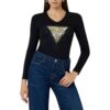 T-shirt Guess con logo triangolo animalier