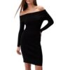 Mini abito Guess in maglia spalle scoperte