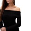 Mini abito Guess in maglia spalle scoperte