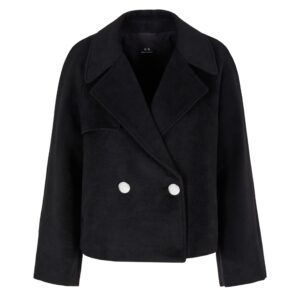 Blazer Armani Exchange caban a doppiopetto con bottone a contrasto
