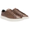 Sneakers Hugo Boss stringate in pelle lucida con logo
