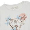 T-shirt Guess logo triangolo floreale