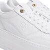 Sneakers Tommy Hilfiger sportive in pelle con suola alta