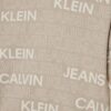 Felpa Calvin Klein logo all over on cappuccio