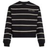 Felpa Calvin Klein logo laterale a righe