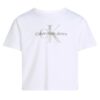 T-shirt Calvin Klein logo glitter manica corta