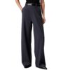 Pantaloni Calvin Klein in jersey milano a gamba larga