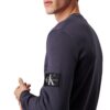 T-Shirt Calvin Klein a nido d'ape manica lunga slim