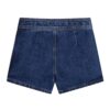 Gonna pantaloncino Guess in denim a pieghe con lurex