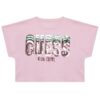 T-shirt Guess con logo di paillettes