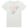 T-shirt Guess logo triangolo floreale